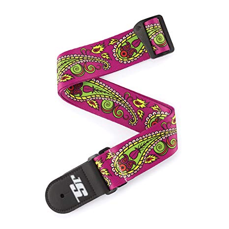 D'Addario 50JS14 - 50MM JS STRAP, PAISLEY PURPLE