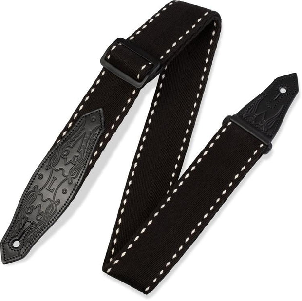 Levy's MSSC80-BLK Cotton Guitar Straps