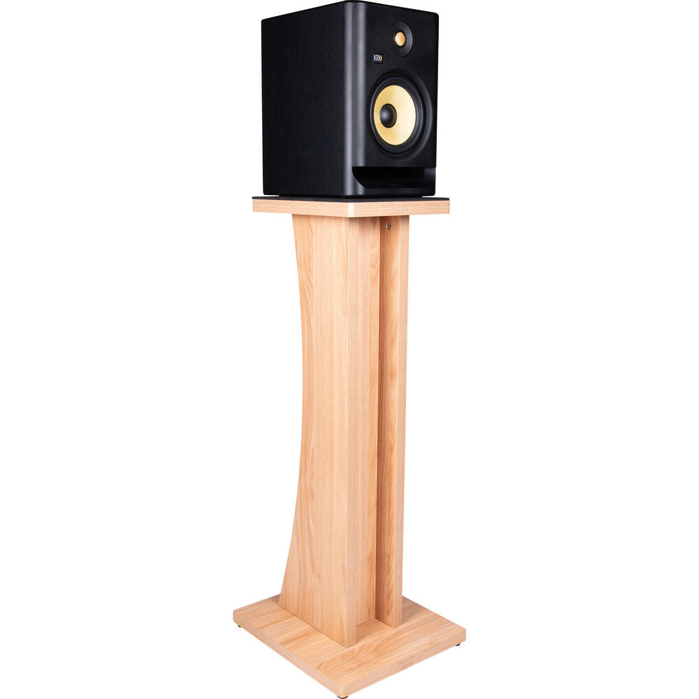 Gator Frameworks Elite Series Studio Monitor Floor Stand (Single) - Natural Maple