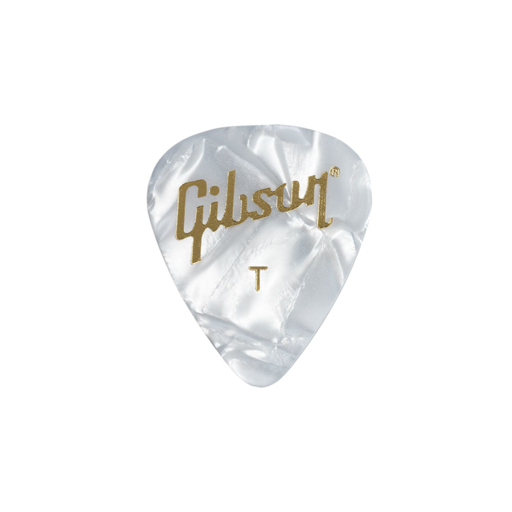 Gibson GG-74TW/12 Standard Pick THIN - White Pearl (12 Pack)