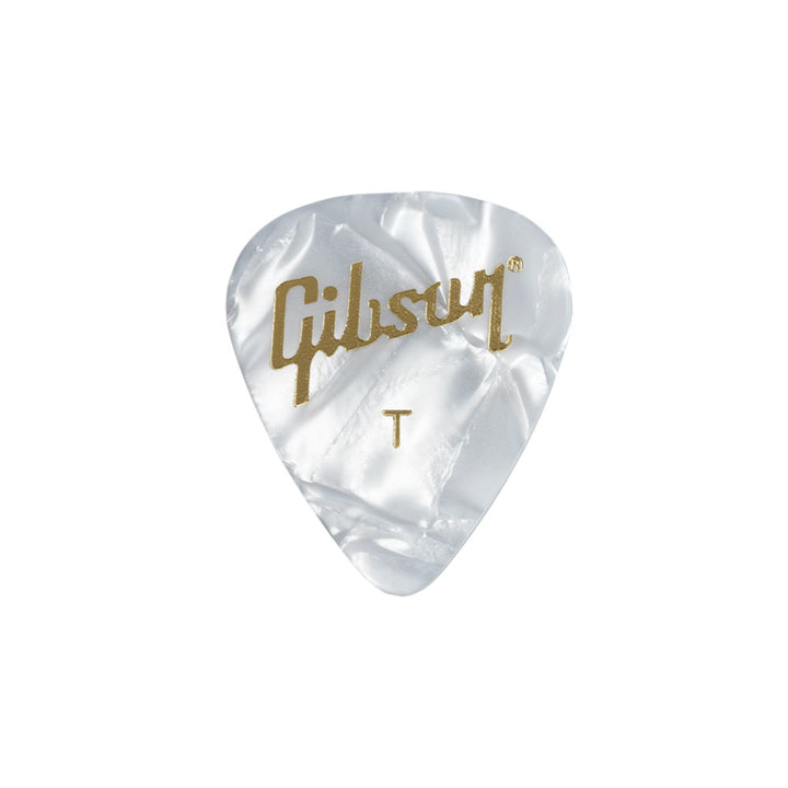 Gibson GG-74TW/12 Standard Pick THIN - White Pearl (12 Pack)