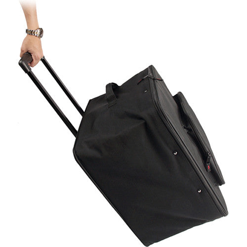 Gator G-PAR 64LED4 Par Can Light Case w/ Tow Handle, Wheels, & Removable Velcro Dividers
