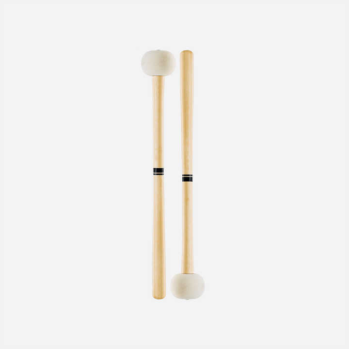 Promark PSMB4 -Promark Performer Series Medium Large Hard Felt Marching Bass Drum Mallets