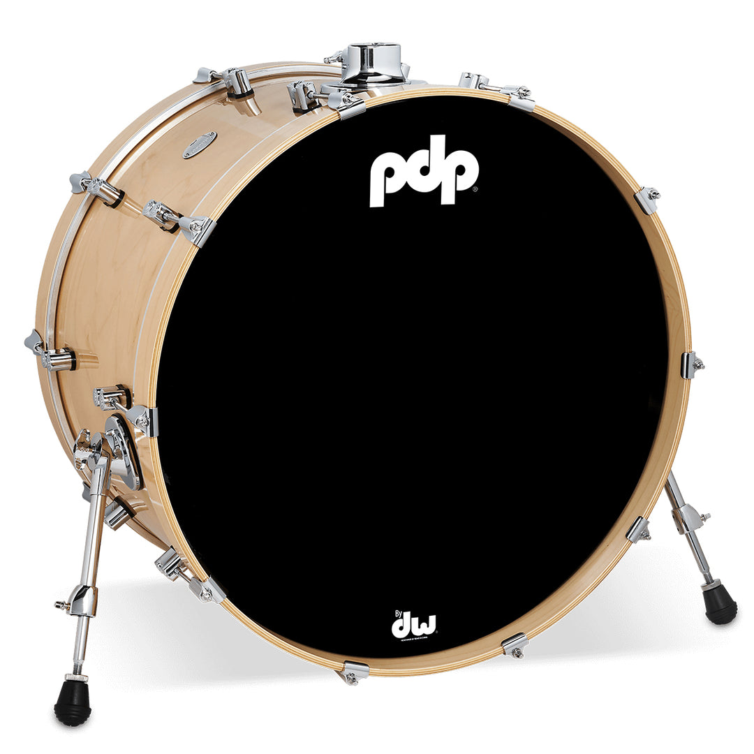 PDP Concept Maple Lacquer 14x24 Bass Drum w/ BDM Bracket (No Tom Holder) - Natural Lacquer