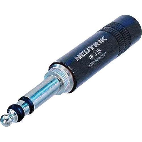 Neutrik NP3TB-B - Black Longframe Phone Plug -B-Gauge
