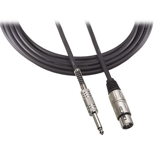 Audio-Technica AT8311 XLRF-1/4” for Microphones w/ XLR Output (3-Pin Hot) - 25’