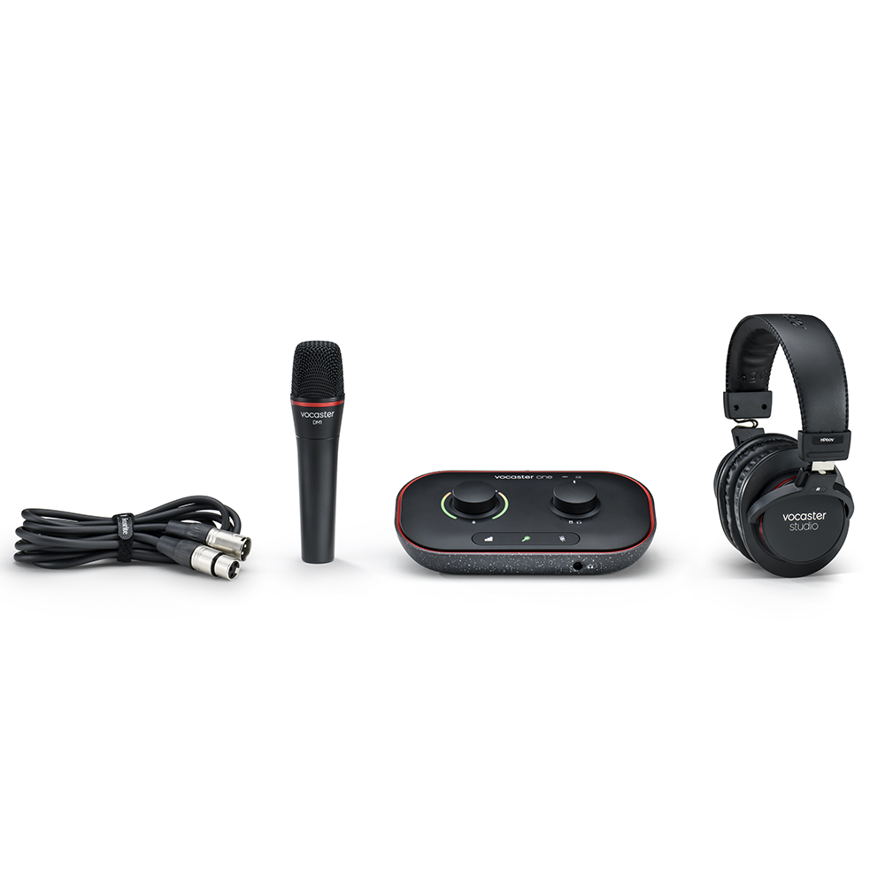 Focusrite Vocaster One Studio  (The Essential Podcasting Kit)