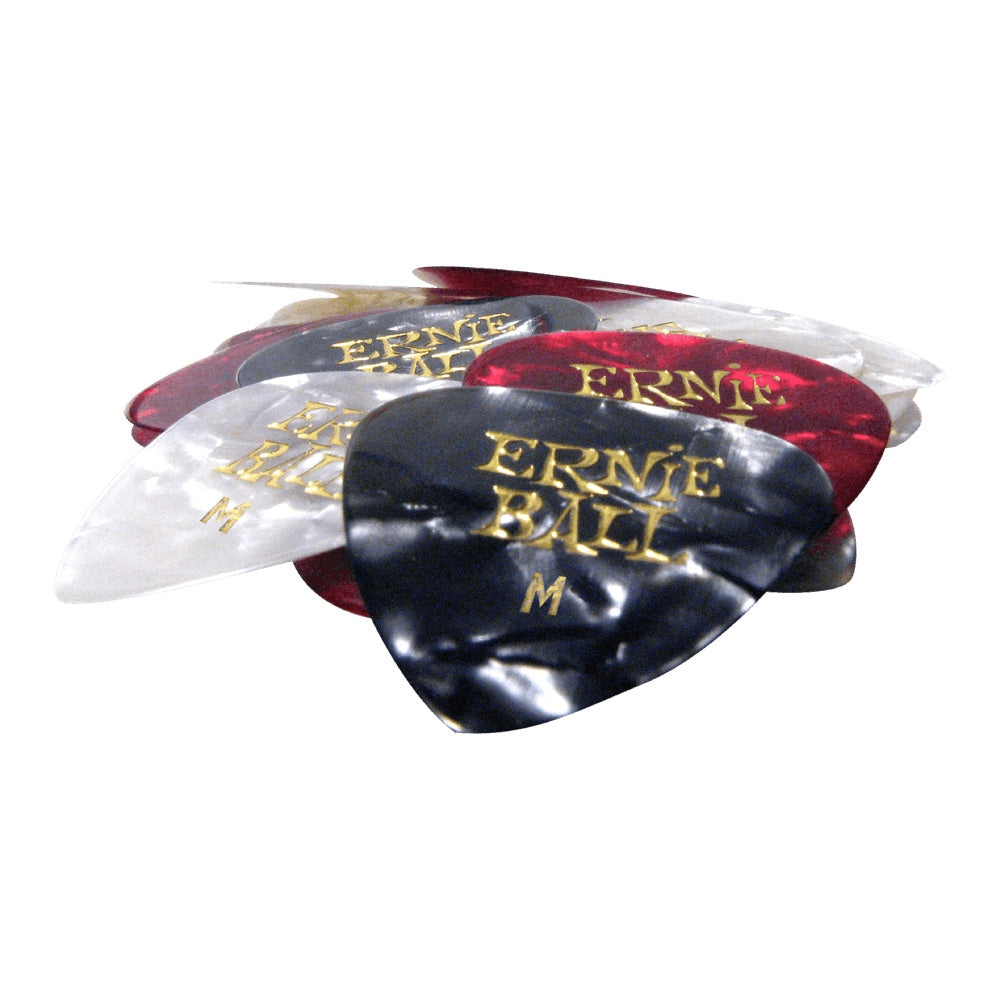 Ernie Ball Guitar Picks Pearloid (Bag of 24) - Assorted Medium