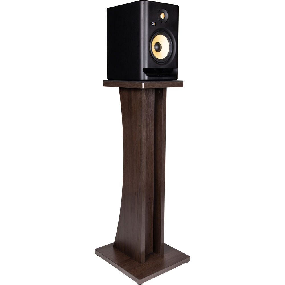 Gator Frameworks Elite Series Studio Monitor Floor Stand (Single) - Walnut Brown