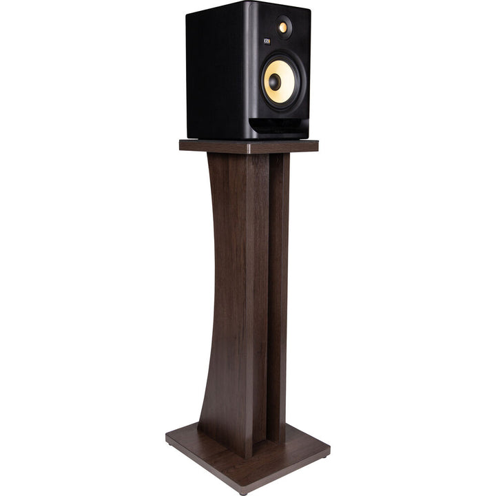 Gator Frameworks Elite Series Studio Monitor Floor Stand (Single) - Walnut Brown