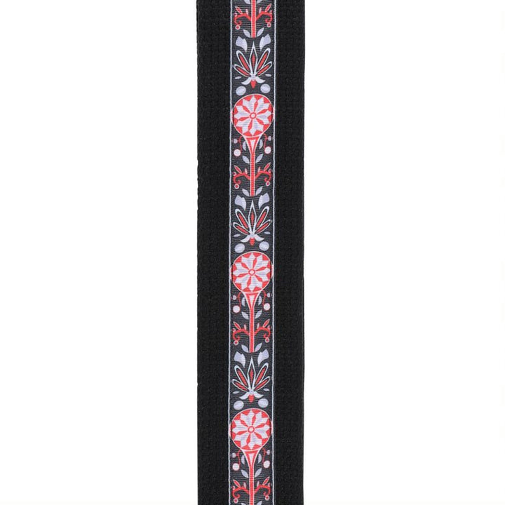 D'Addario Eco-Comfort Strap Line Extensions 50MM DELUXE COTTON, BLACK