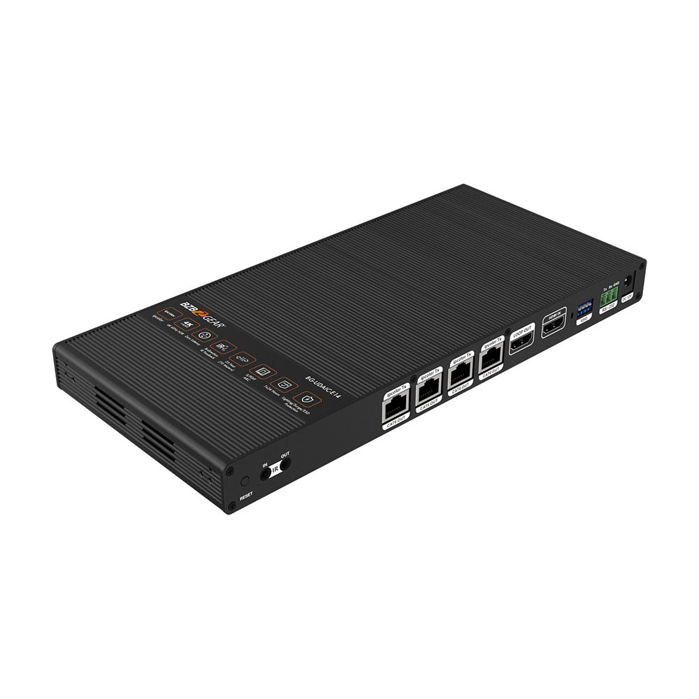 BZBGEAR - 1X4 4K60 UHD 18Gbps HDMI Splitter/Distribution Amplifier up to 230ft over Category Cable