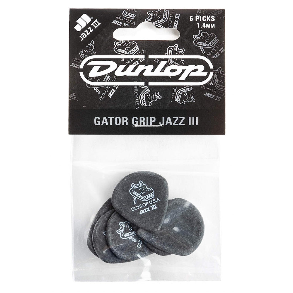 Dunlop 571P140 Gator Grip JAZZ III-6/PLYPK