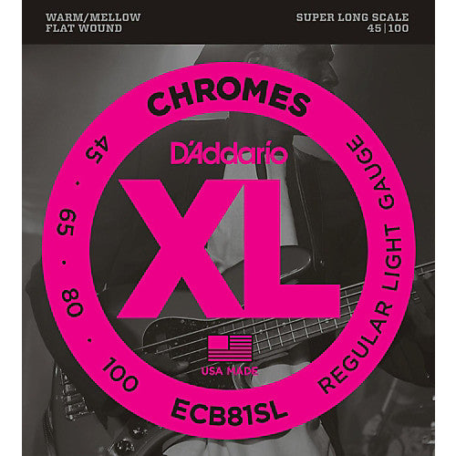 D'Addario ECB81SL - SET BASS CHROMES 45-100 SL