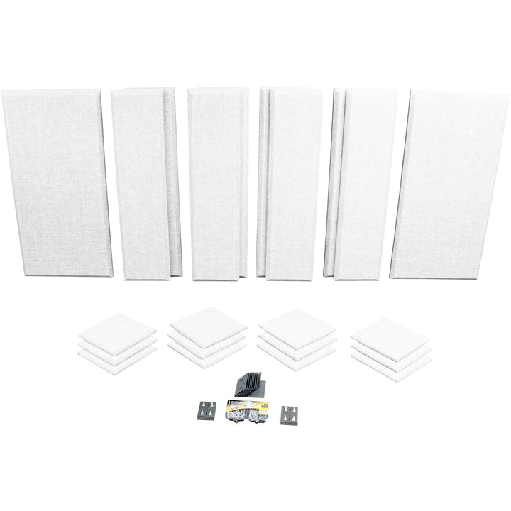 Primacoustic London 12 Room kit for up to 150 sq. ft. (13.9 sqm), Paintable (White)