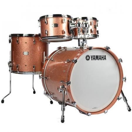 Yamaha Absolute Hybrid Maple 4-Piece Shell Pack 20” Bass Drum (No Snare) - Pink Champagne Sparkle