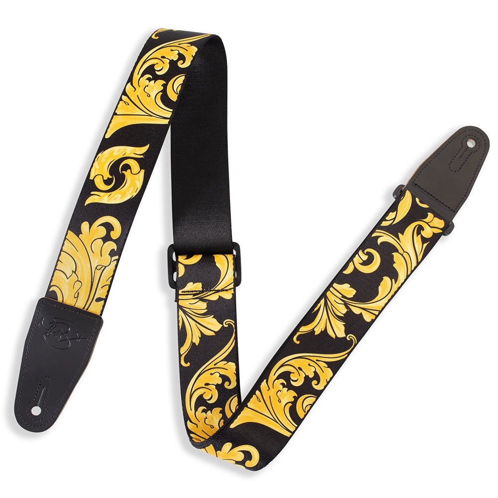 Levy’s MNSP2-001 Nita Strauss Signature Guitar Strap - Black / Gold