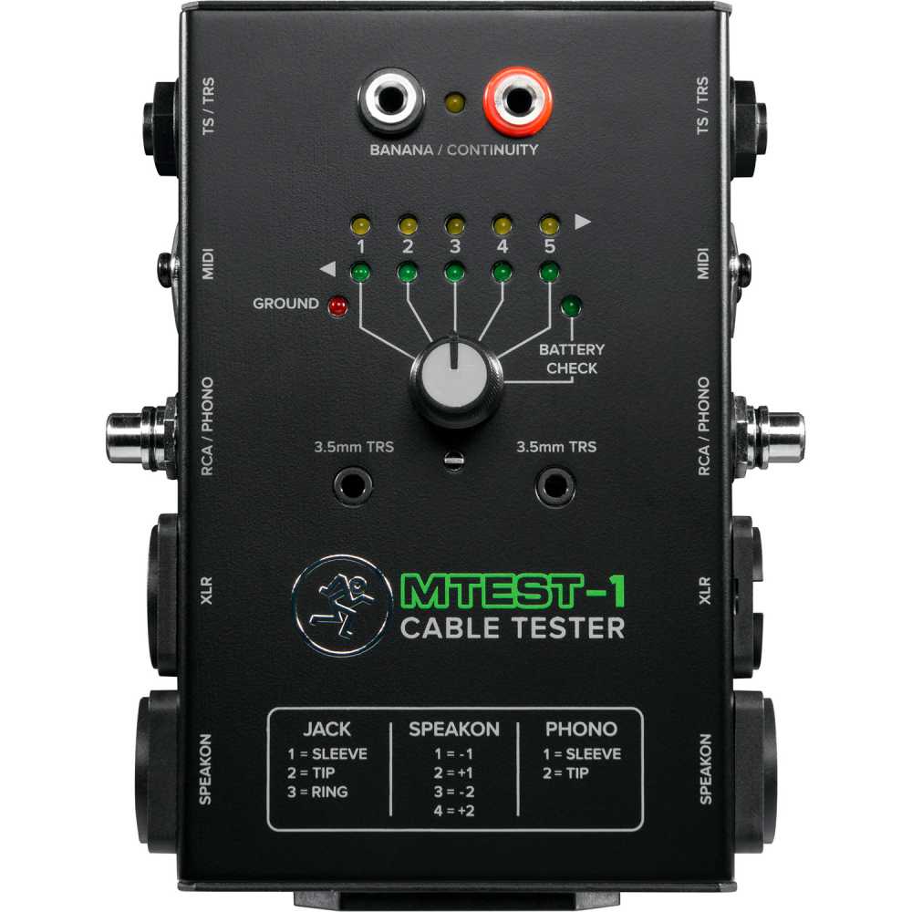 Mackie MTEST-1 Cable Tester