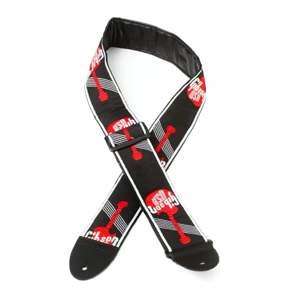 GIBSON GG-600 2" WOVEN STRAP W/RED