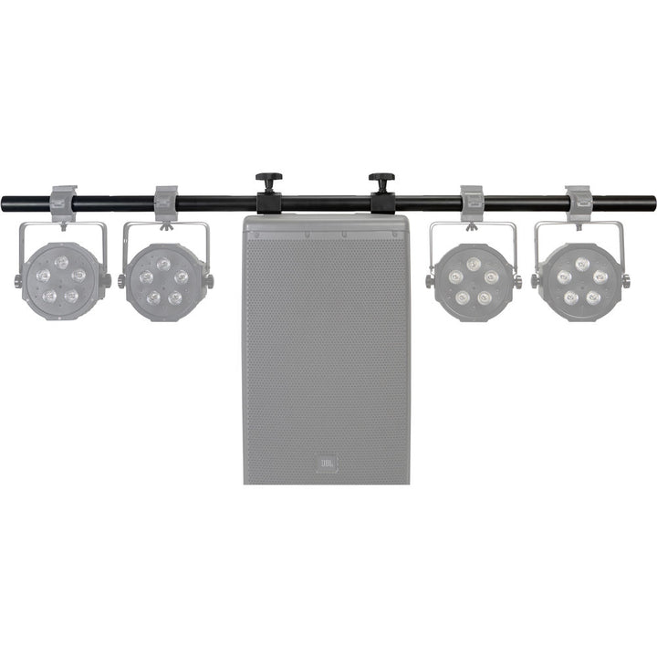 Gator Frameworks Light Bar with Fly-Point Mounting to Portable PA Speaker