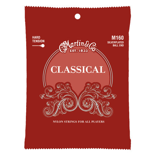 Martin M160 Classical Nylon Guitar Strings - Hard Tension 28-43