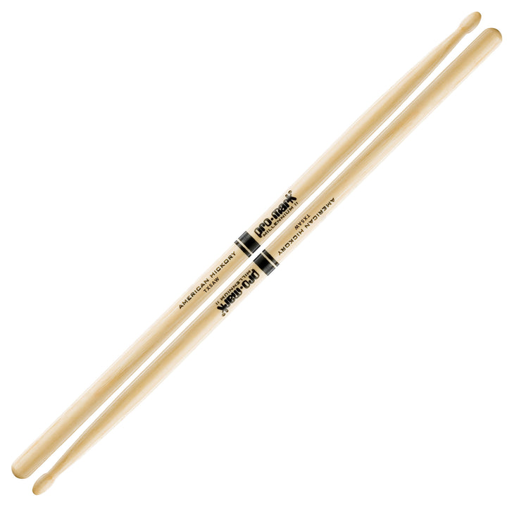 Promark TX5AW -Promark Hickory 5A Wood Tip Drumsticks