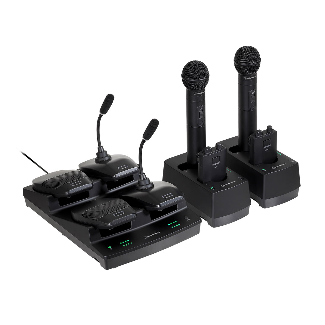 Audio-Technica ESW-CHG5AD ESW 4-Bay Charging Station Bundle