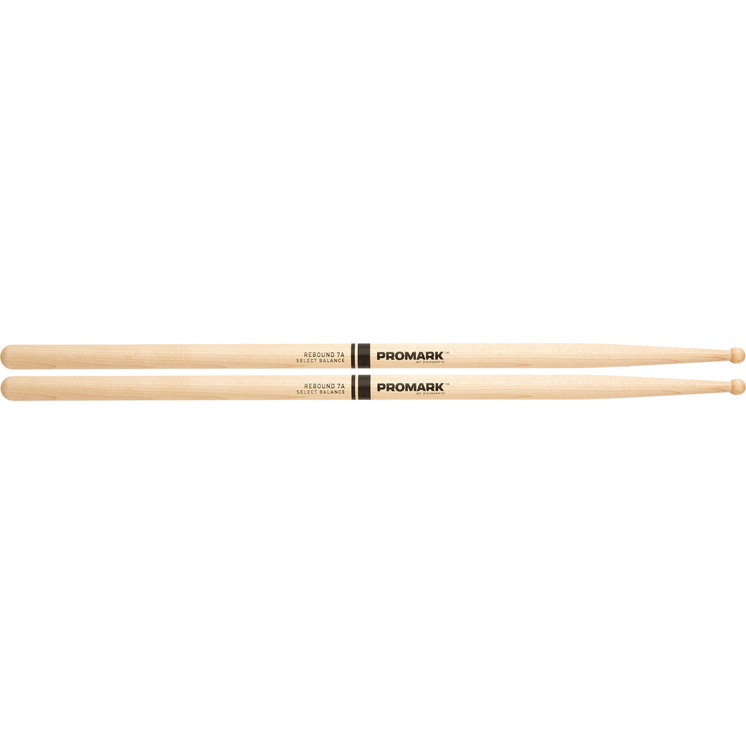Promark RBM535RW -Promark 7A (.535" ) Maple Drum Sticks With Round Wood Tips