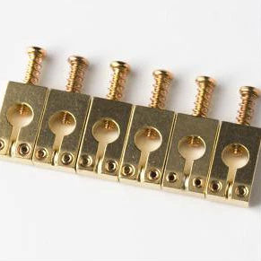 PRS Tremolo Saddles (Machined) 6-Pack - Gold