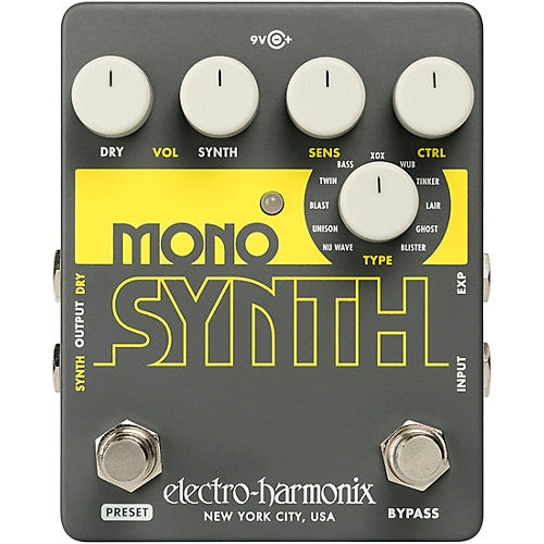 Electro-Harmonix GUITAR MONO SYNTH Guitar Monophonic Synthesizer Pedal