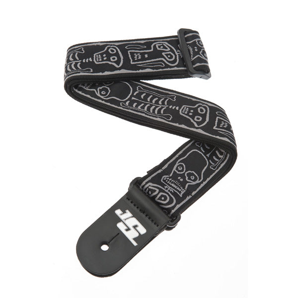 D'Addario 50JS01 - 50 MM JS STRAP, SKULL 'N BONES