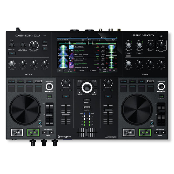Denon PRIME GO Rechargeable Smart DJ 2-Deck Console w/ 7'' Touchscreen
