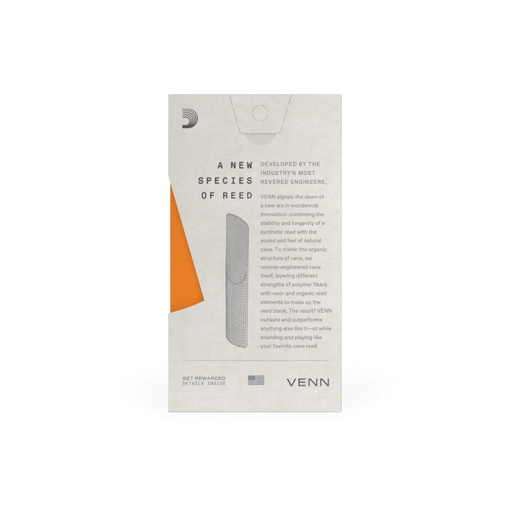 D'Addario VENN ALTO SAXOPHONE REED, 2.5