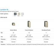 Primacoustic London 16 Room kit for up to 200 sq. ft. (18.6 sqm) (Black)