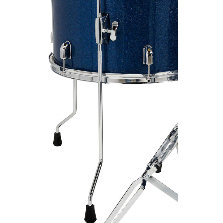 PDP Center Stage 5-Piece Complete Drum Kit w/ Hardware, Cymbals & Throne (7x10, 8x12, 14x16F, 16x22, 5x14 Snare) - Royal Blue Sparkle