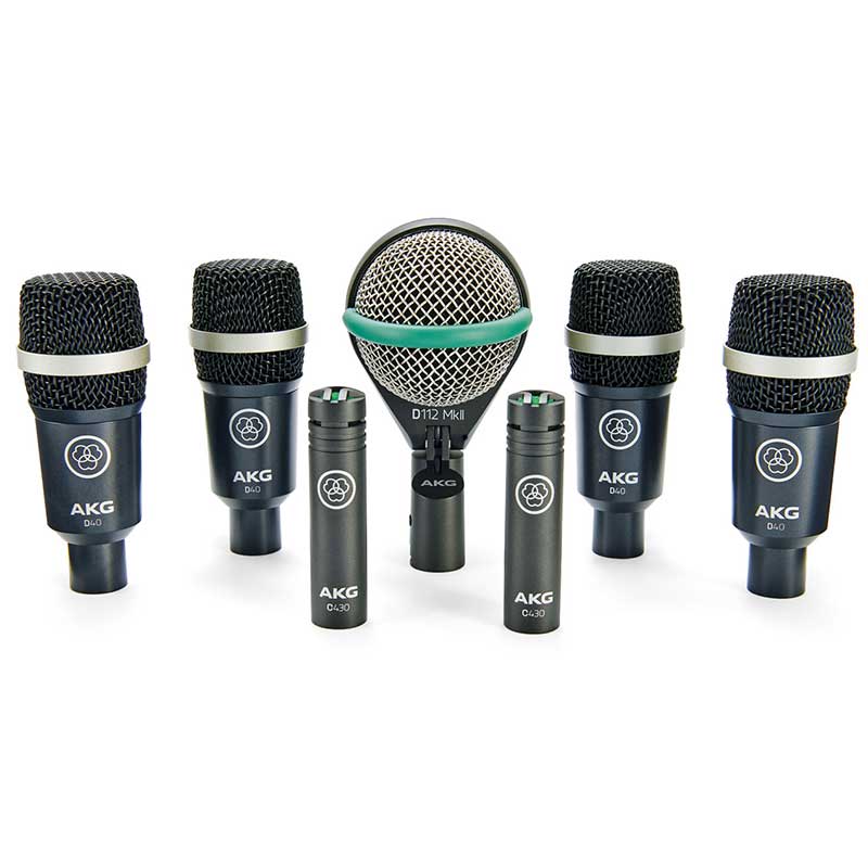 AKG Drum Set Concert I Drum Mic Set w/ 1x D112 MkII, 2x C430