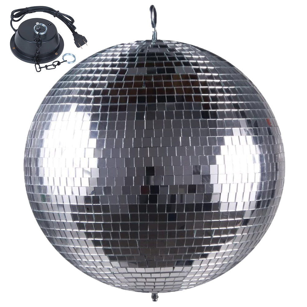 Chauvet 20" Glass Mirror Ball w/ Motor (RENTAL)