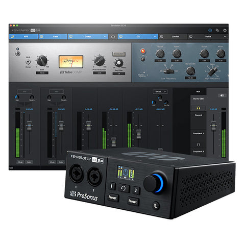 PreSonus Revelator io24 USB-C Audio Interface for Recording and