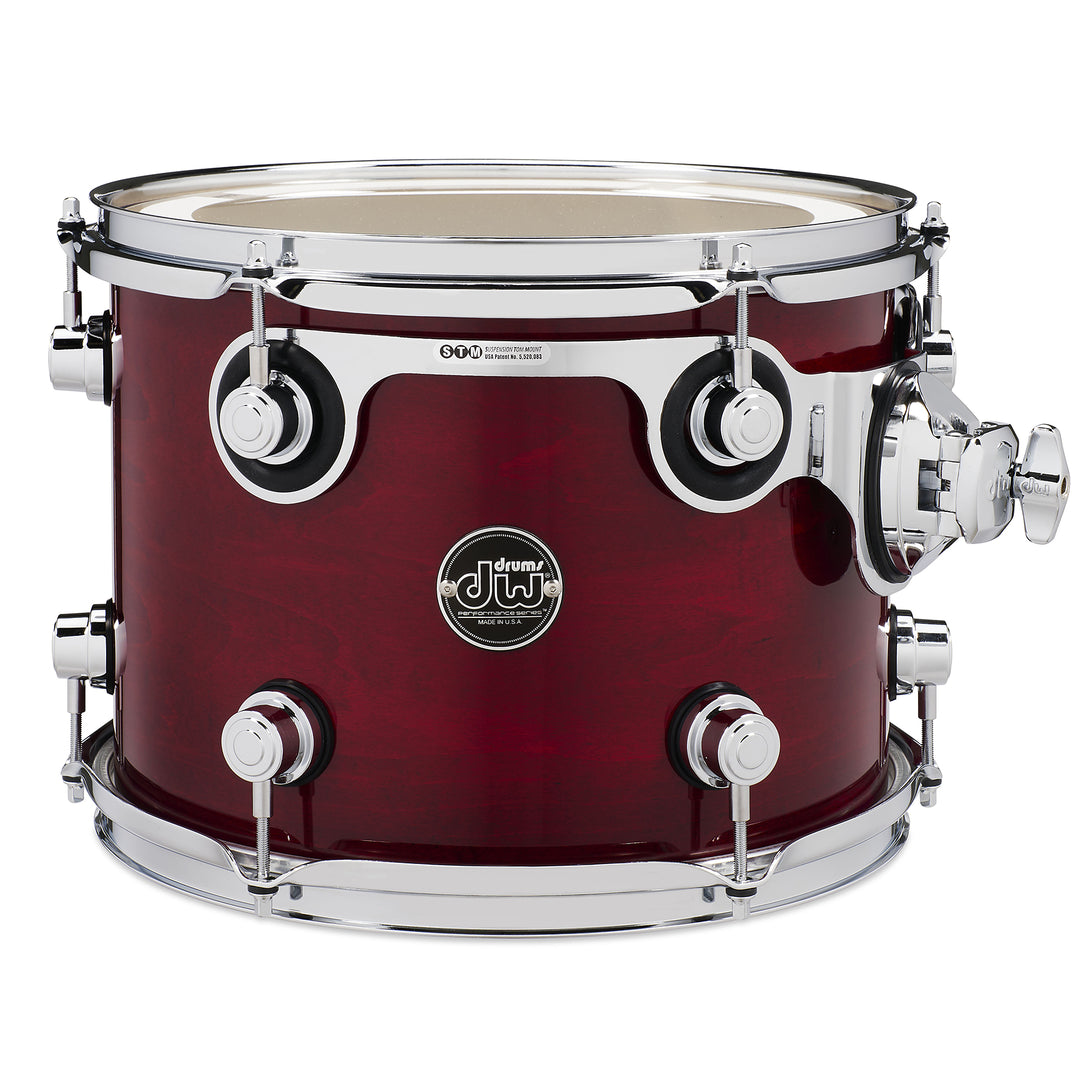 DW Performance Series Tom Tom 9x12 Gloss Lacquer - Cherry Stain