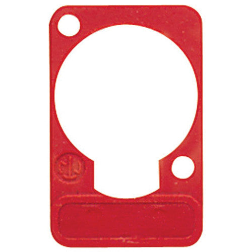 Neutrik DSS-2 - Red Lettering Plate for D Size Knockouts