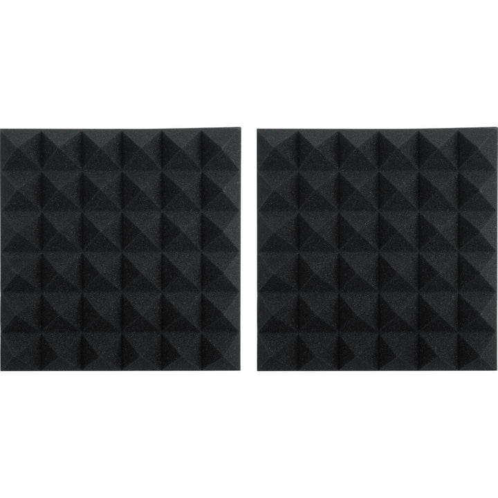 Gator Acoustic Pyramid Panel 12”x12” (2-Pack) - Charcoal