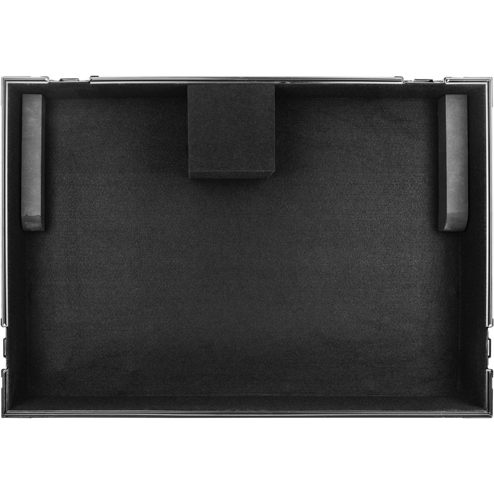 Odyssey FZGSPRIME4W2 Flight Zone Glide Style Case for Denon DJ Prime 4 w/ Laptop Platform and 2U Rack - Black Label