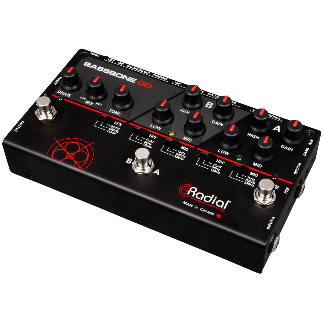 Tonebone Bassbone OD Two Channel Bass Preamp and Overdrive Pedal