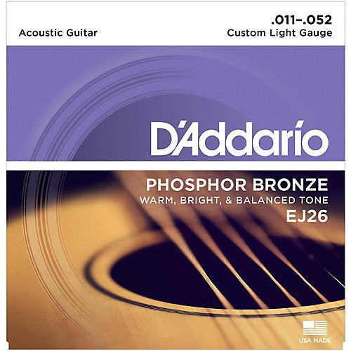 D'Addario EJ26 - SET ACOUS PHOS BRZ CST LITE