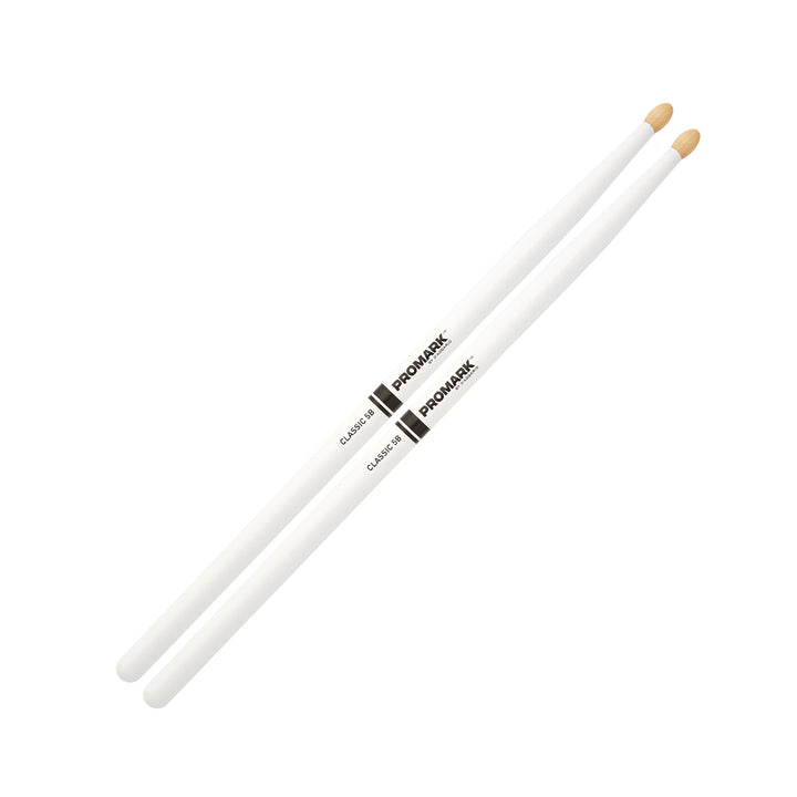 Promark TX5BW-WHITE-Promark Classic 5B Drumsticks -White