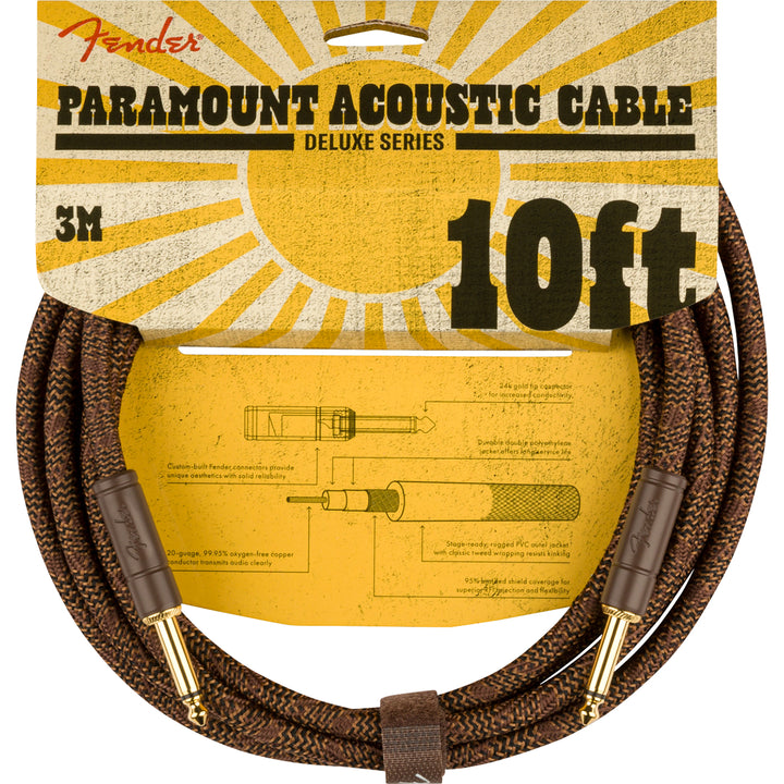 Fender Paramount Acoustic 10 Guitar Cable - Brown