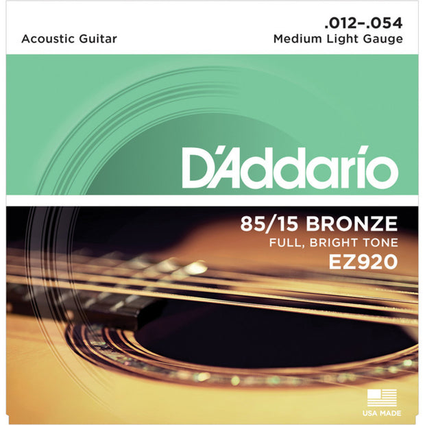 D'Addario EZ920 - SET ACOUS GTR 85/15 MED LITE