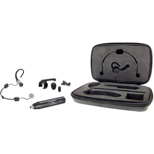 Audio-Technica BP894x MicroSet Cardioid Condenser Headworn Microphone - AT8545 Power Module (Black)