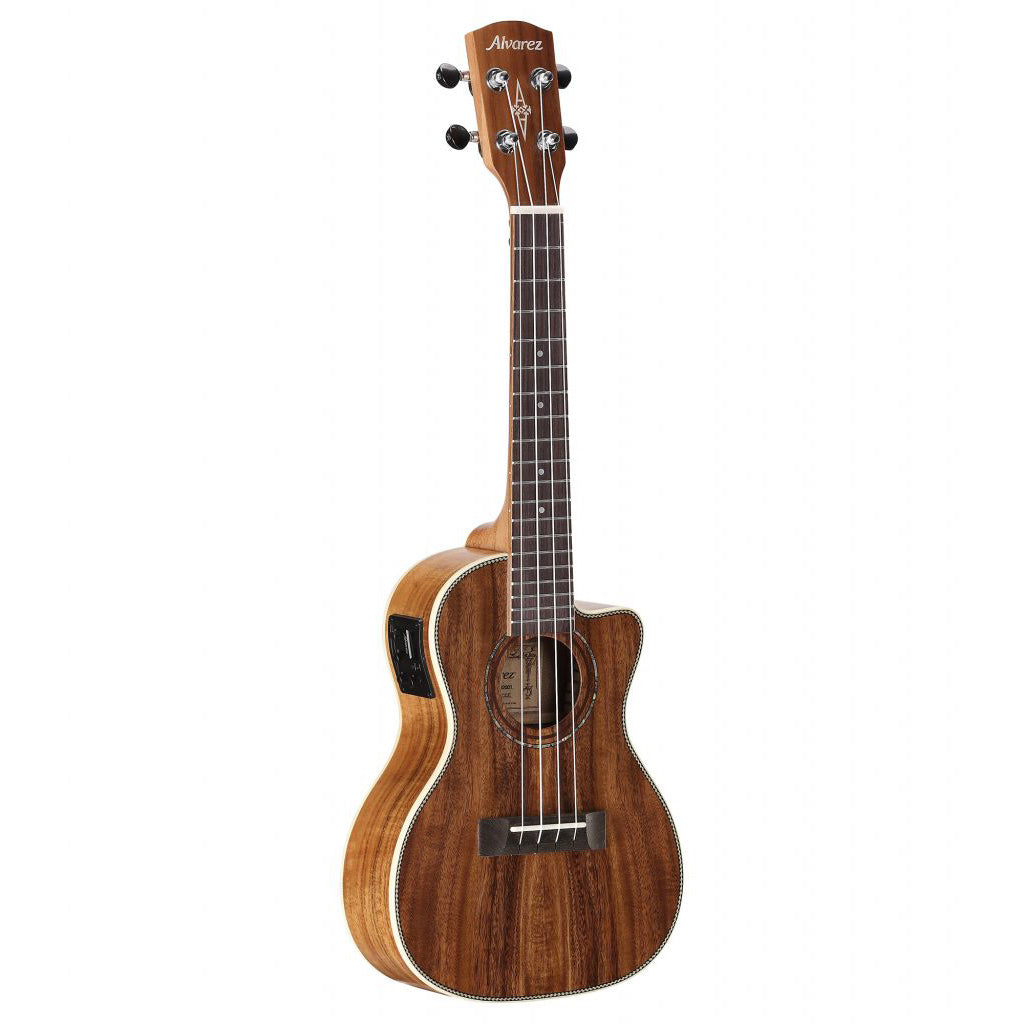 Alvarez AU90CCE - Concert Acoustic Electric Ukulele, Natural Satin Finish