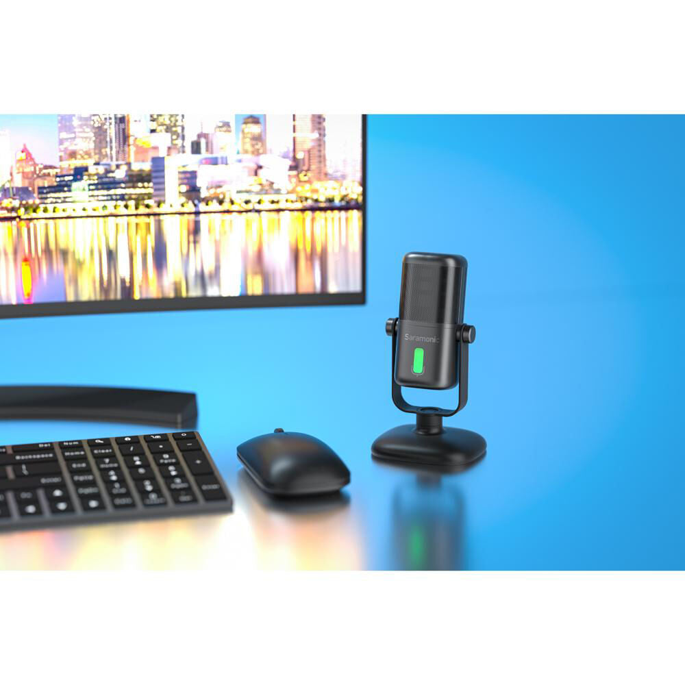 Saramonic SR-MV2000 Large-Diaphragm Cardioid USB Microphone for Computers and USB Type-C Mobile Devices
